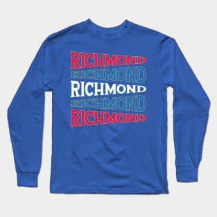 NATIONAL TEXT ART USA RICHMOND Long Sleeve T-Shirt